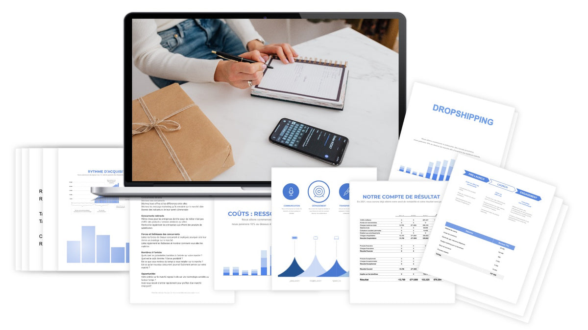 Pr&eacute;visionnel financier Dropshipping