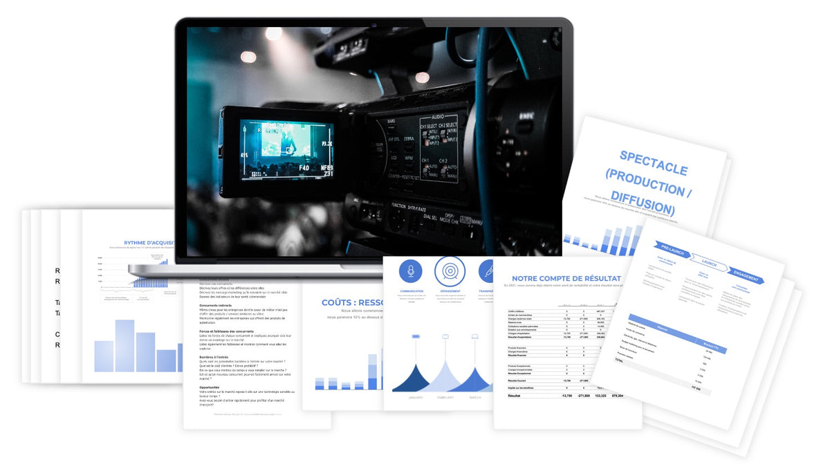 Pr&eacute;visionnel financier Spectacles (Production / Diffusion)