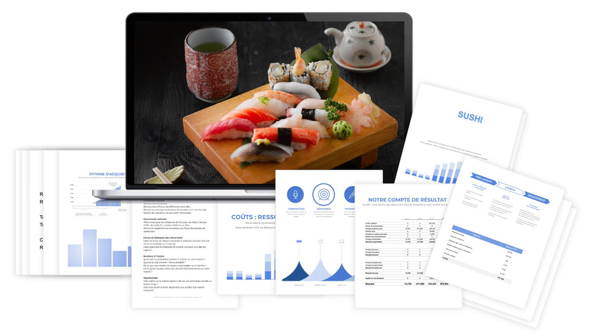 Pr&eacute;visionnel financier Sushi
