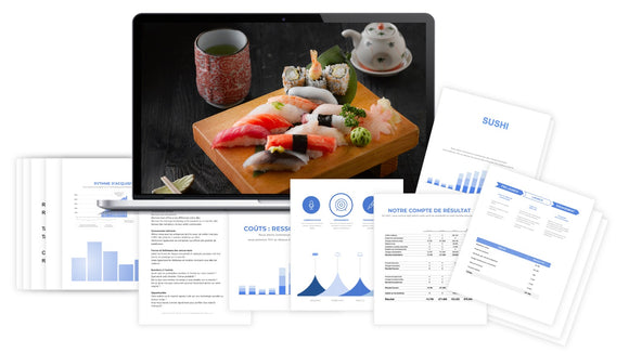 prévisionnel financier sushi