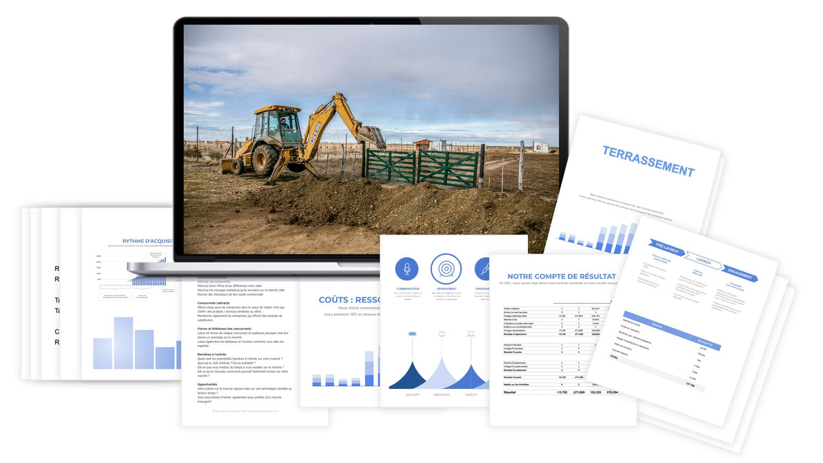 Pr&eacute;visionnel financier Terrassement