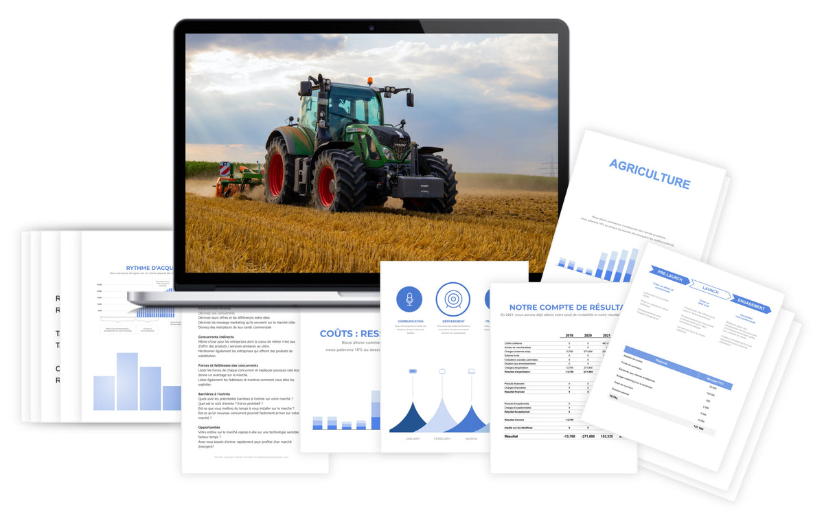 Pr&eacute;visionnel financier Agriculture