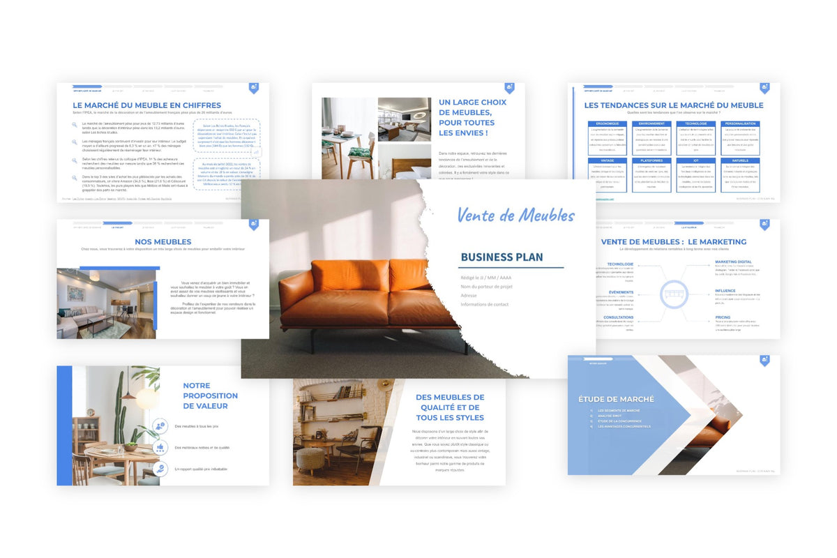 Business plan Vente de Meubles