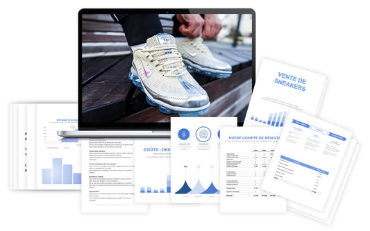 Vente de Sneakers Prévisionnel Financier modele