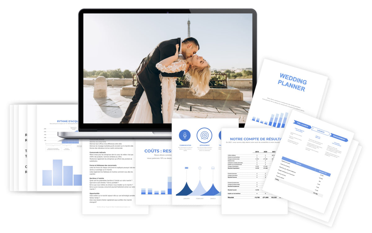 Pr&eacute;visionnel financier Wedding Planner
